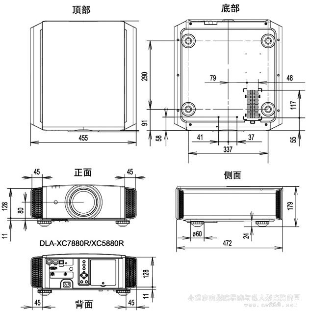 JVC XC5880ͶӰCԔߴ